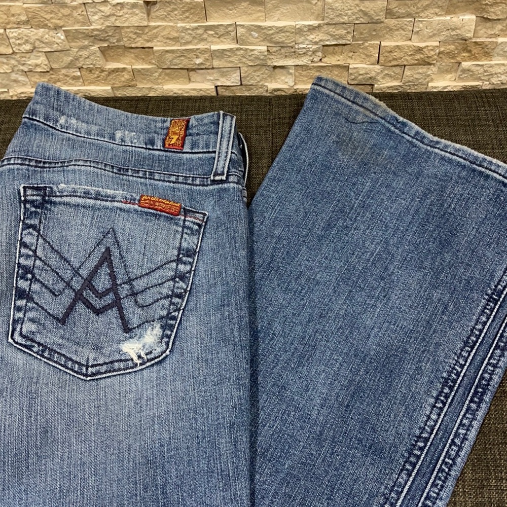 7 for all mankind distressed jeans